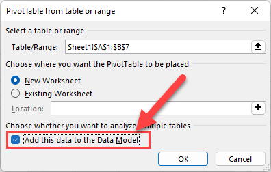 Pivot Table - Analyze multiple Tables
