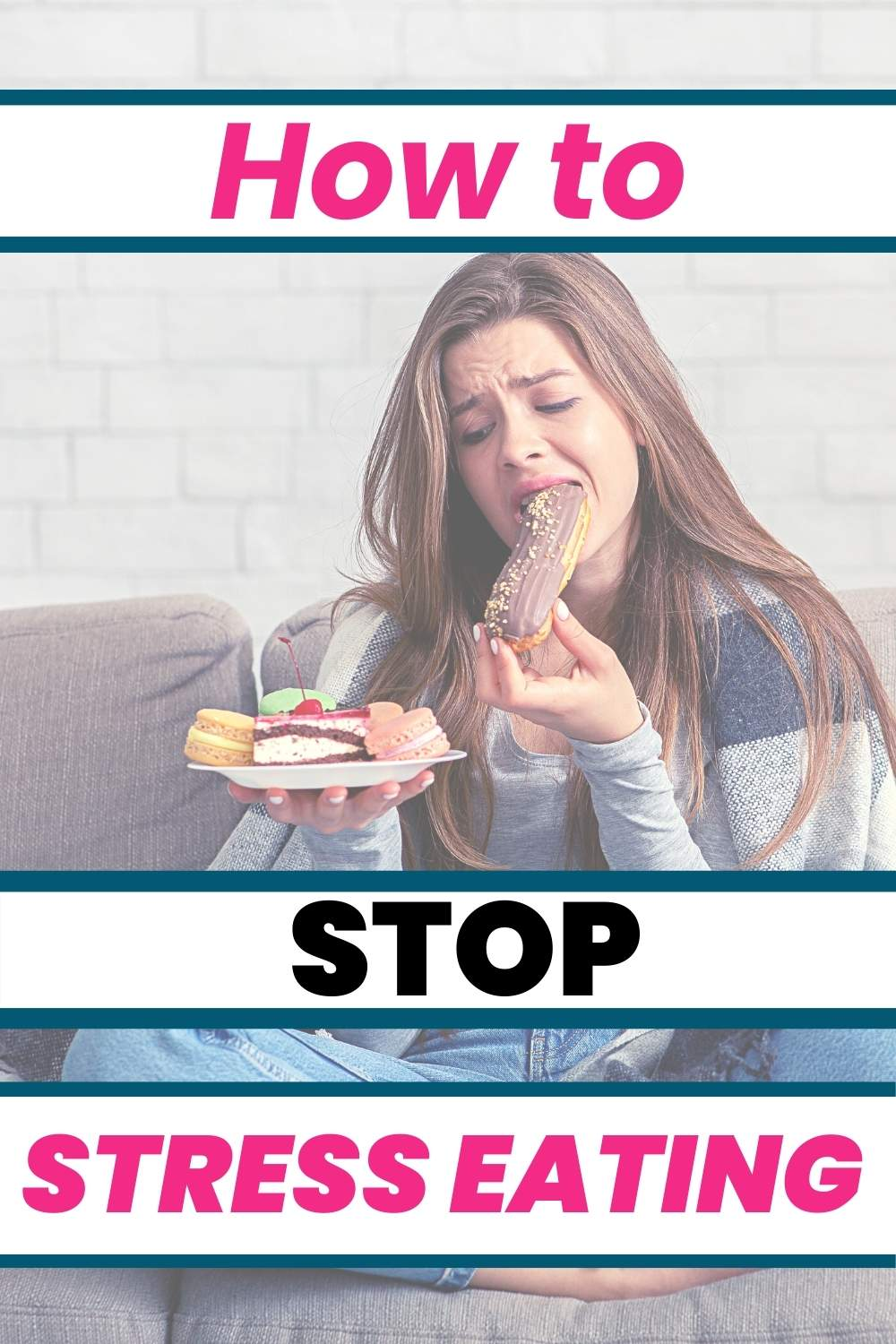 Cure for Stress Eating: How to Stop Stress Eating - woman eating donuts