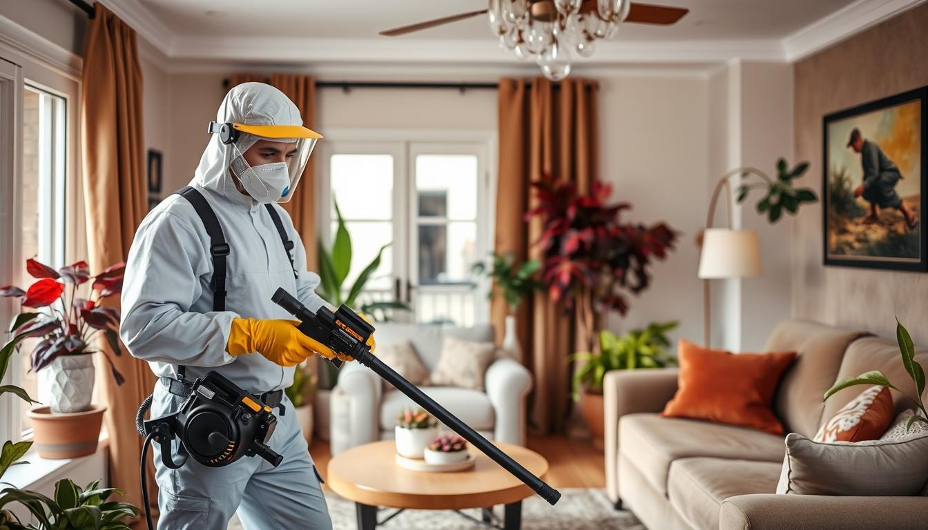 Professional flea exterminator