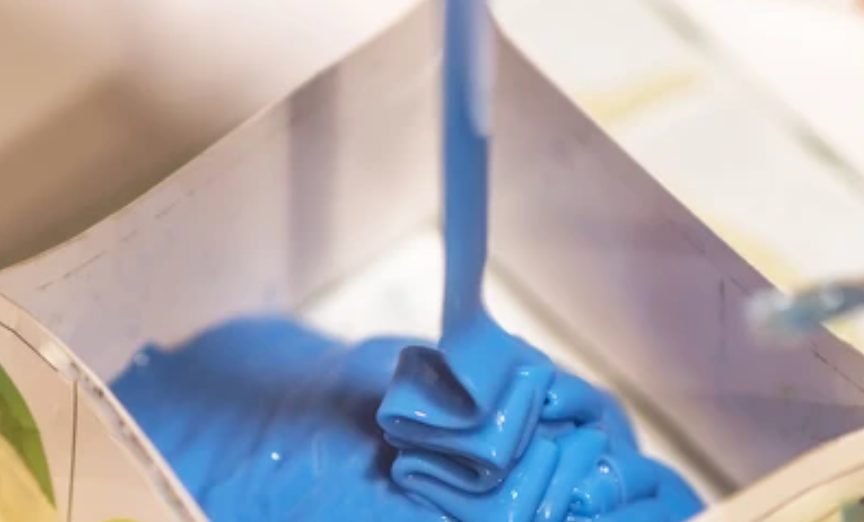 blue liquid silicone rubber