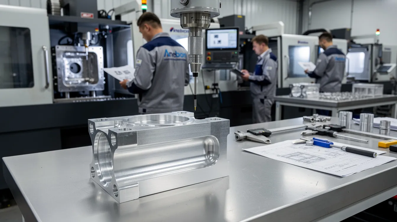 The image depicts a modern die casting facility, showcasing advanced die casting machines in action, producing high precision metal components from molten aluminum and zinc alloys. The environment emphasizes tight tolerances and superior surface finishes, highlighting the capabilities of die casting services for complex geometries and high-volume production.