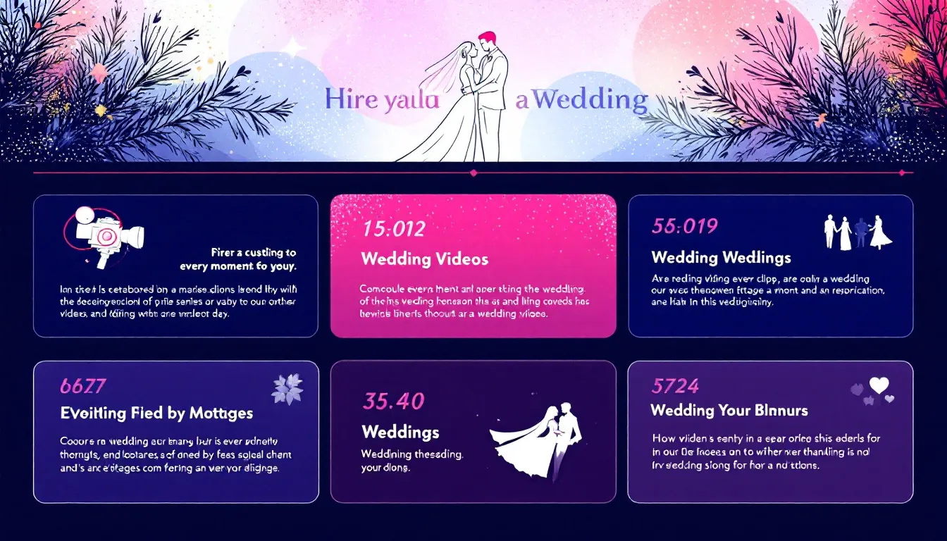 The value of hiring a wedding videographer.