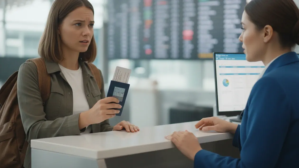 What check in staff want from working holiday traveler with onward ticket