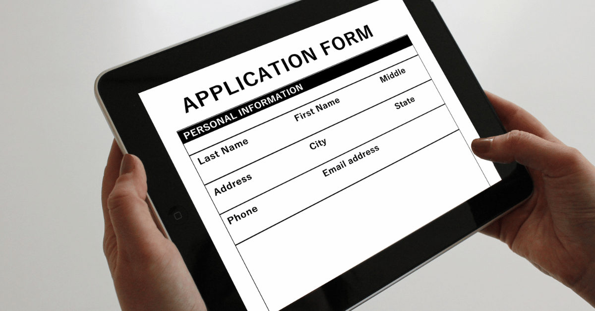 Depiction of the application process