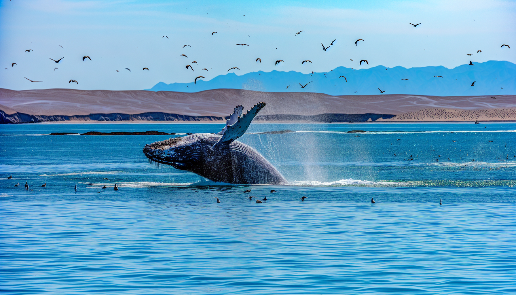 Grey whales in Magdalena Bay