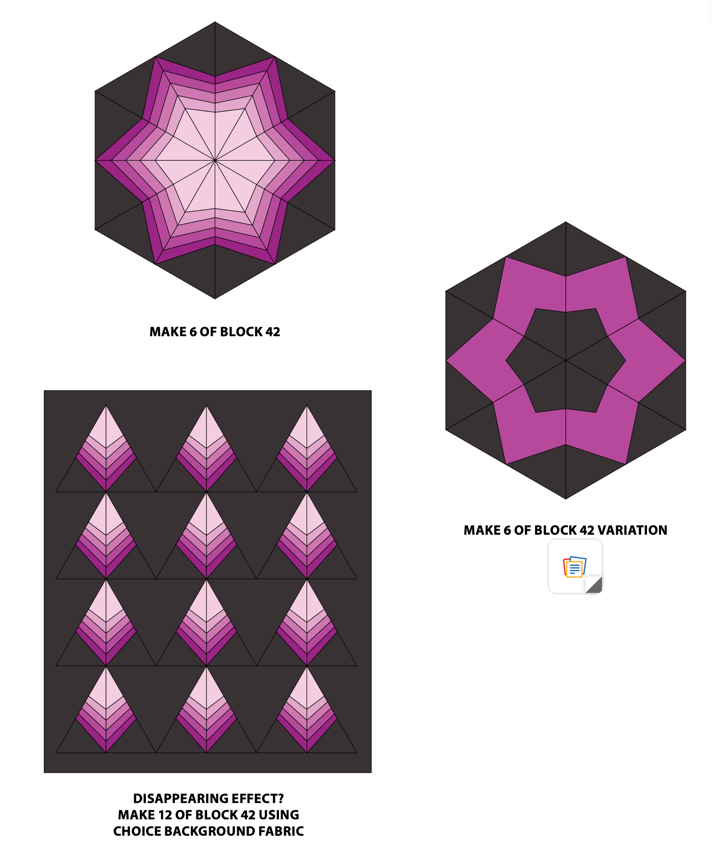 designs with modern heart triangle block patterns