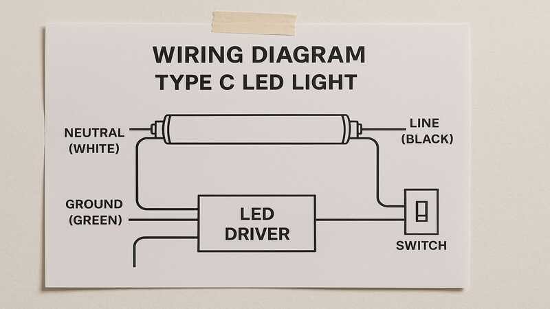 Type C LED light wiring diagram
