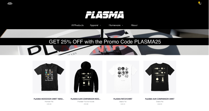 Teespring Storefront with Promotional Banner