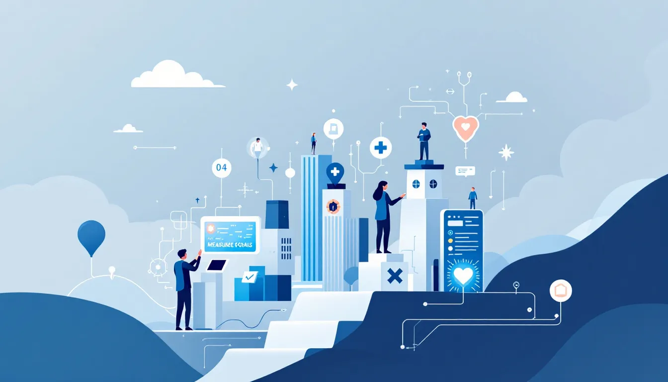 Setting measurable goals in healthcare marketing.