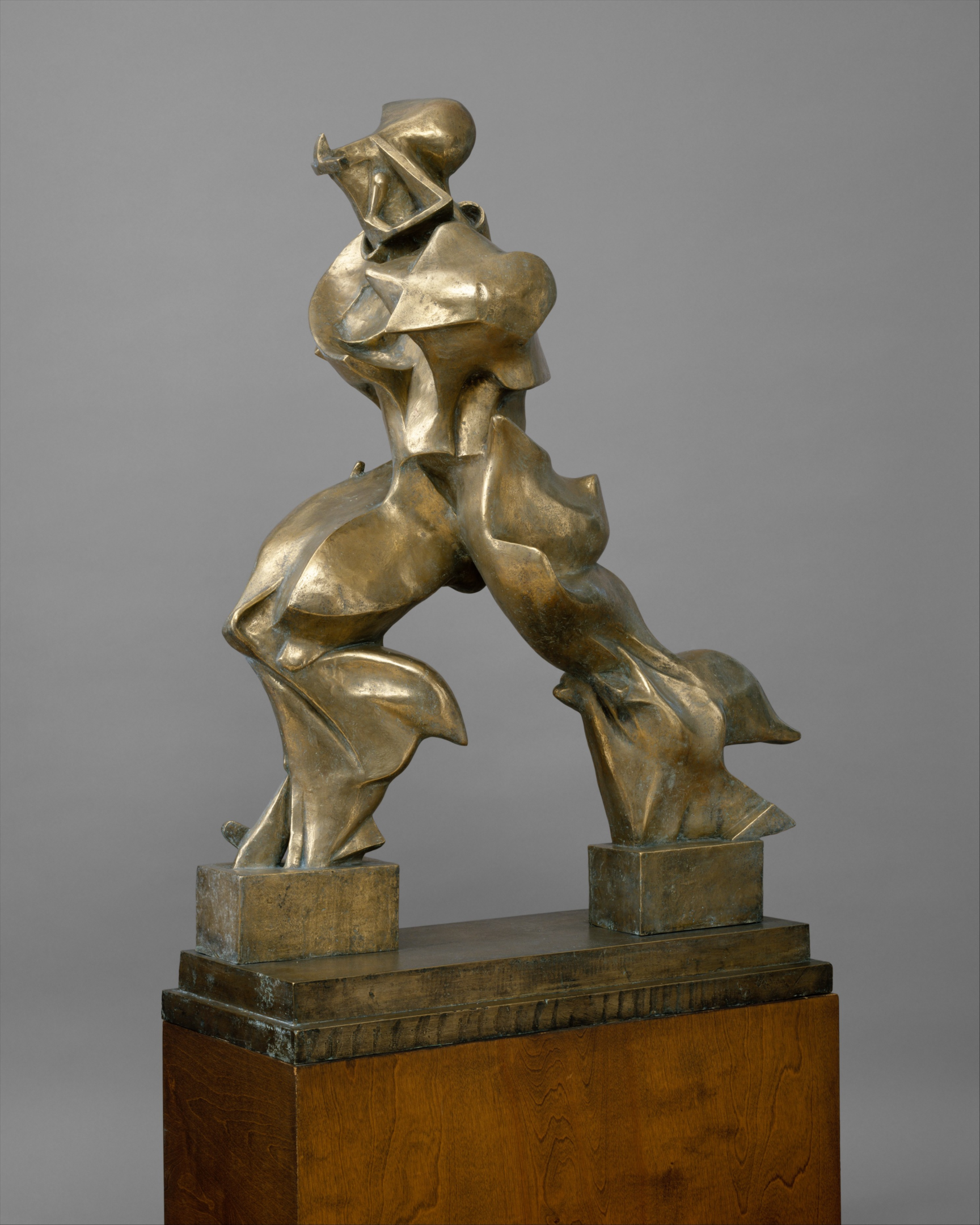 Unique Forms of Continuity in Space (1913) by Umberto Boccioni | Photo from Met Museum