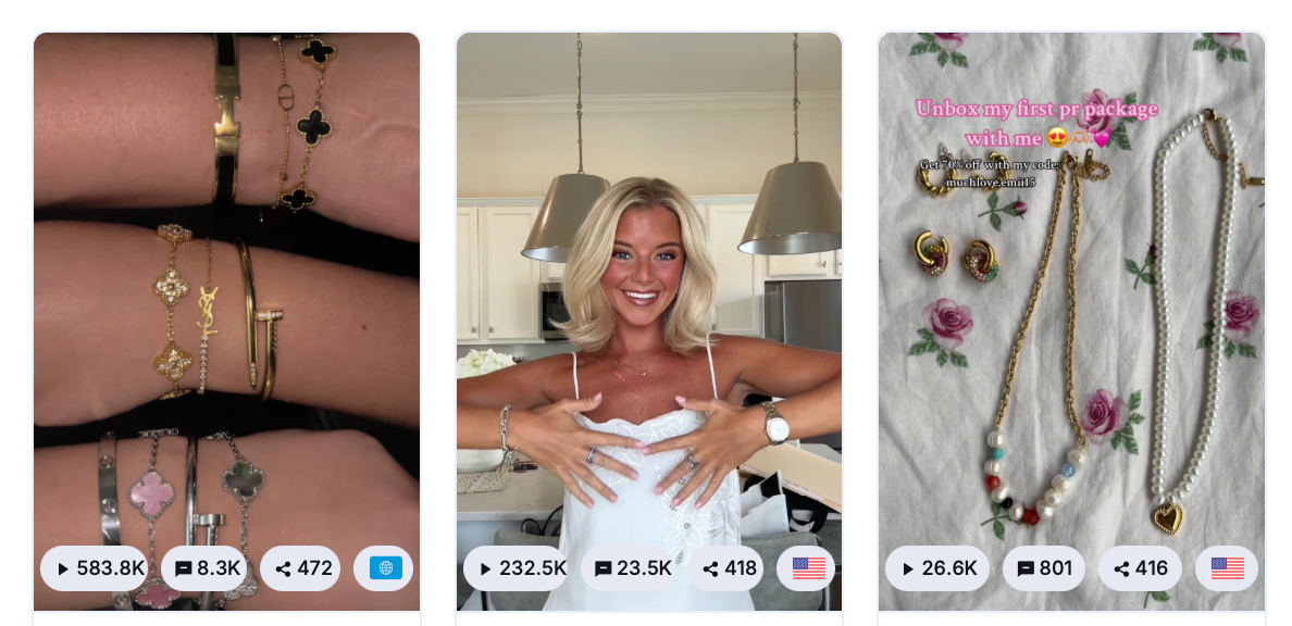 viral tiktok products - charmed jewelry