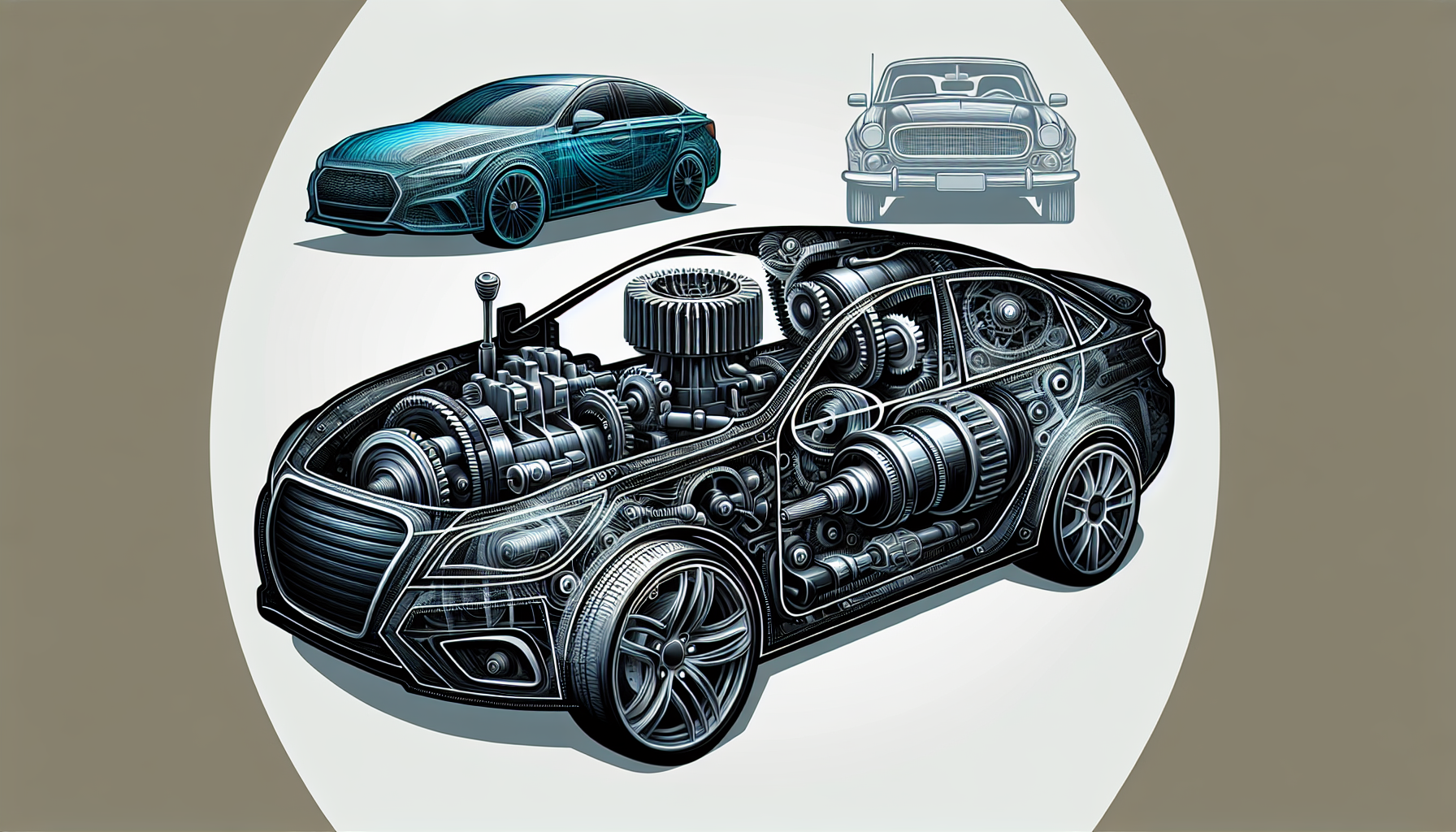 Illustration of different transmission types, Car Accident Rate Manual vs Automatic