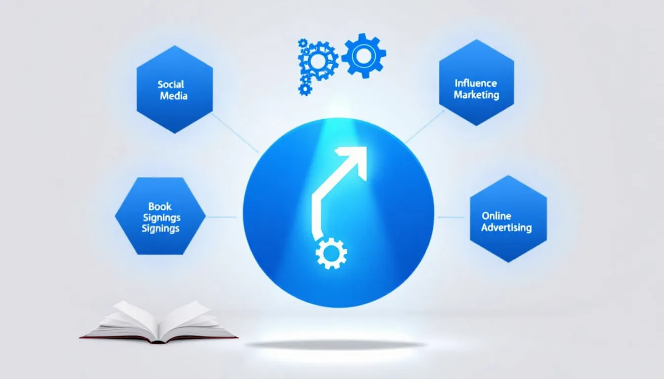 A strategic promotional plan for an author to promote their book effectively.