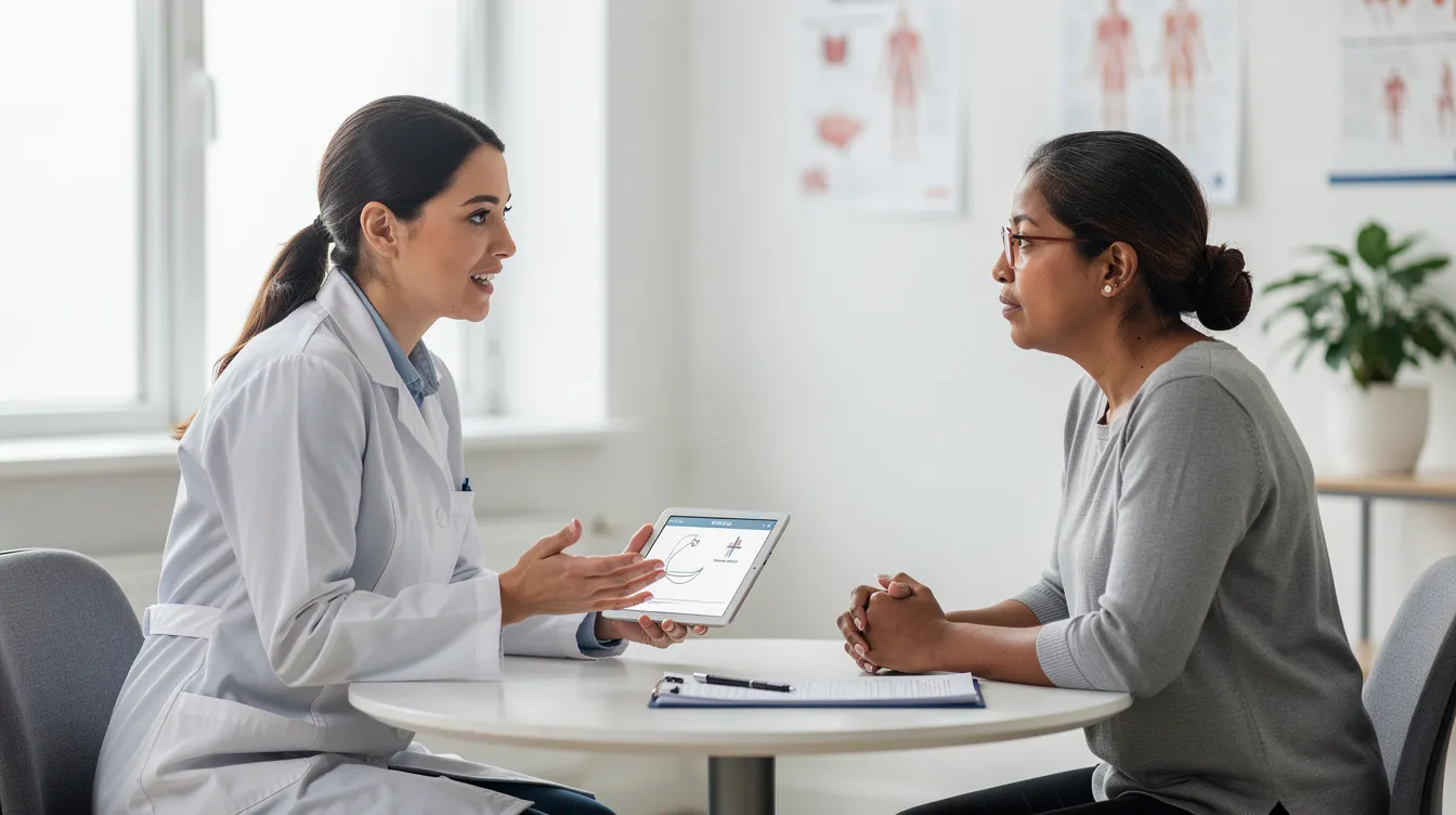 In a professional medical consultation setting, a board-certified dermatologist discusses treatment options with a patient focused on enhancing lip volume and restoring lost volume. They explore methods such as dermal fillers, including hyaluronic acid, to plump lips and stimulate collagen production, addressing concerns like thinning lips and fine lines around the mouth area.