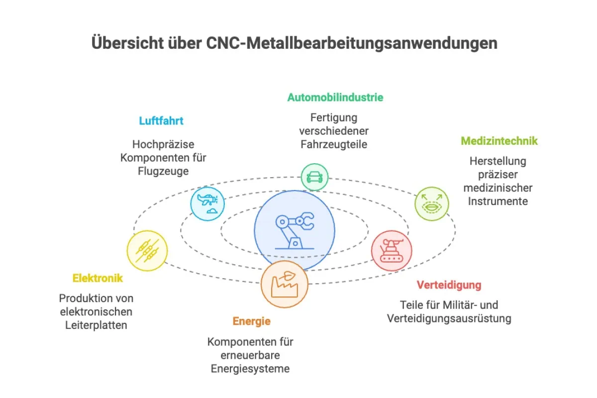 Branchen CNC-Metallbearbeitung