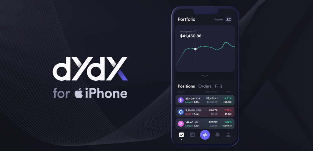 dydx mobile app. 