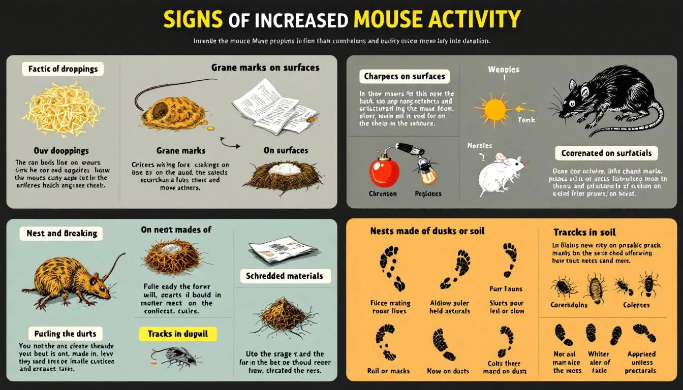 Increased sightings of mice can be alarming, especially with dead mice present.