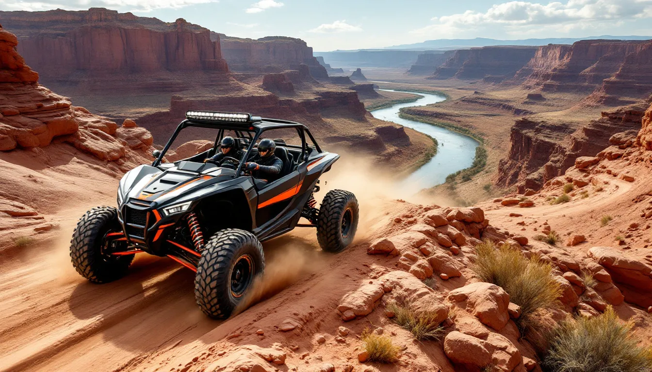 A UTV adventure through the beautiful landscapes of Moab.