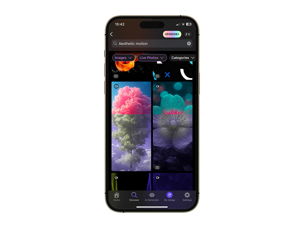 tap the Live Wallpapers