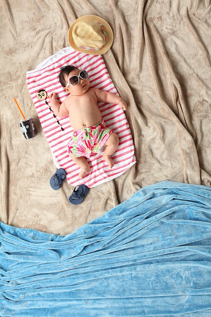 summer, baby, beach