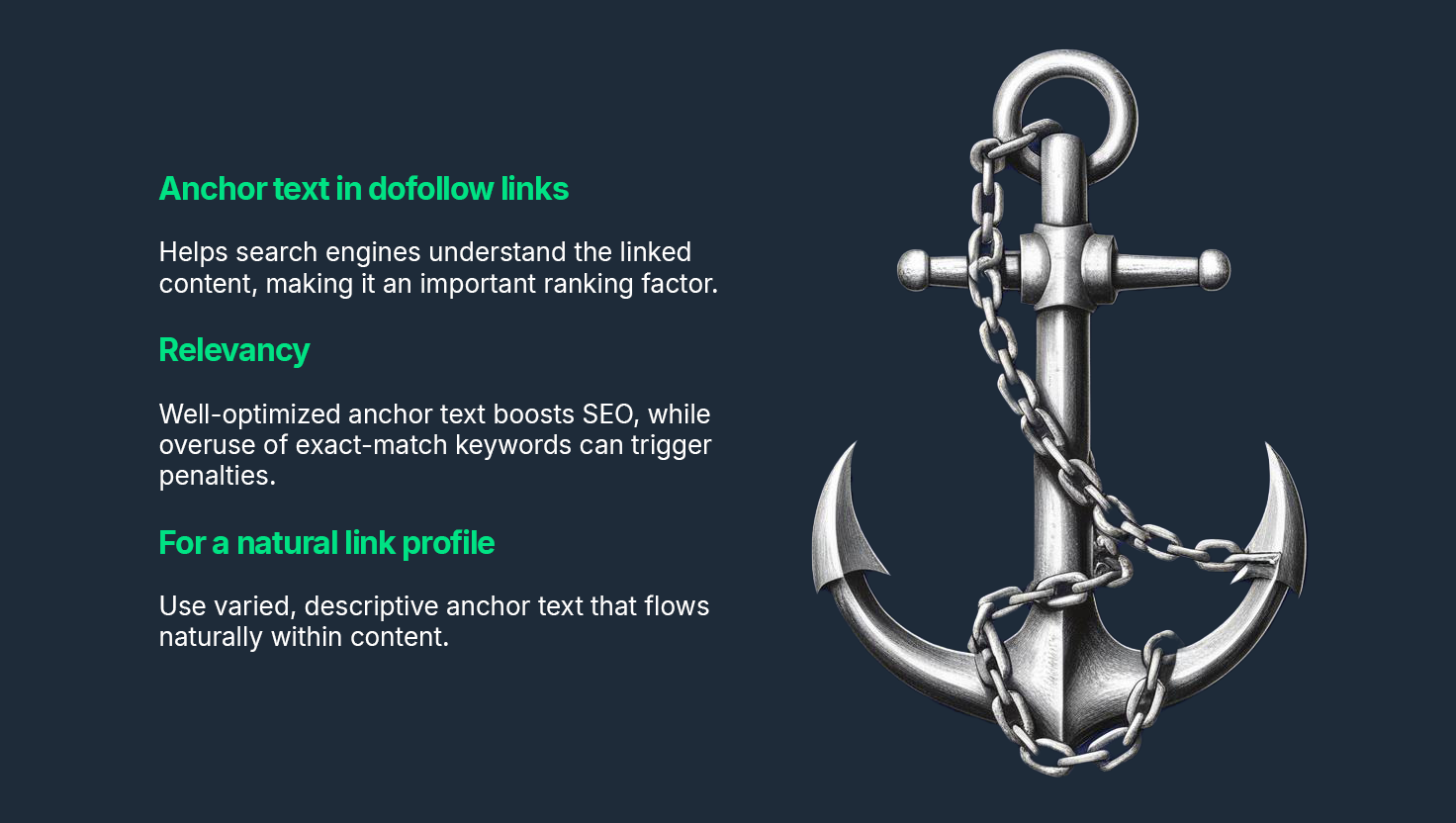 Anchor texts and dofollow links