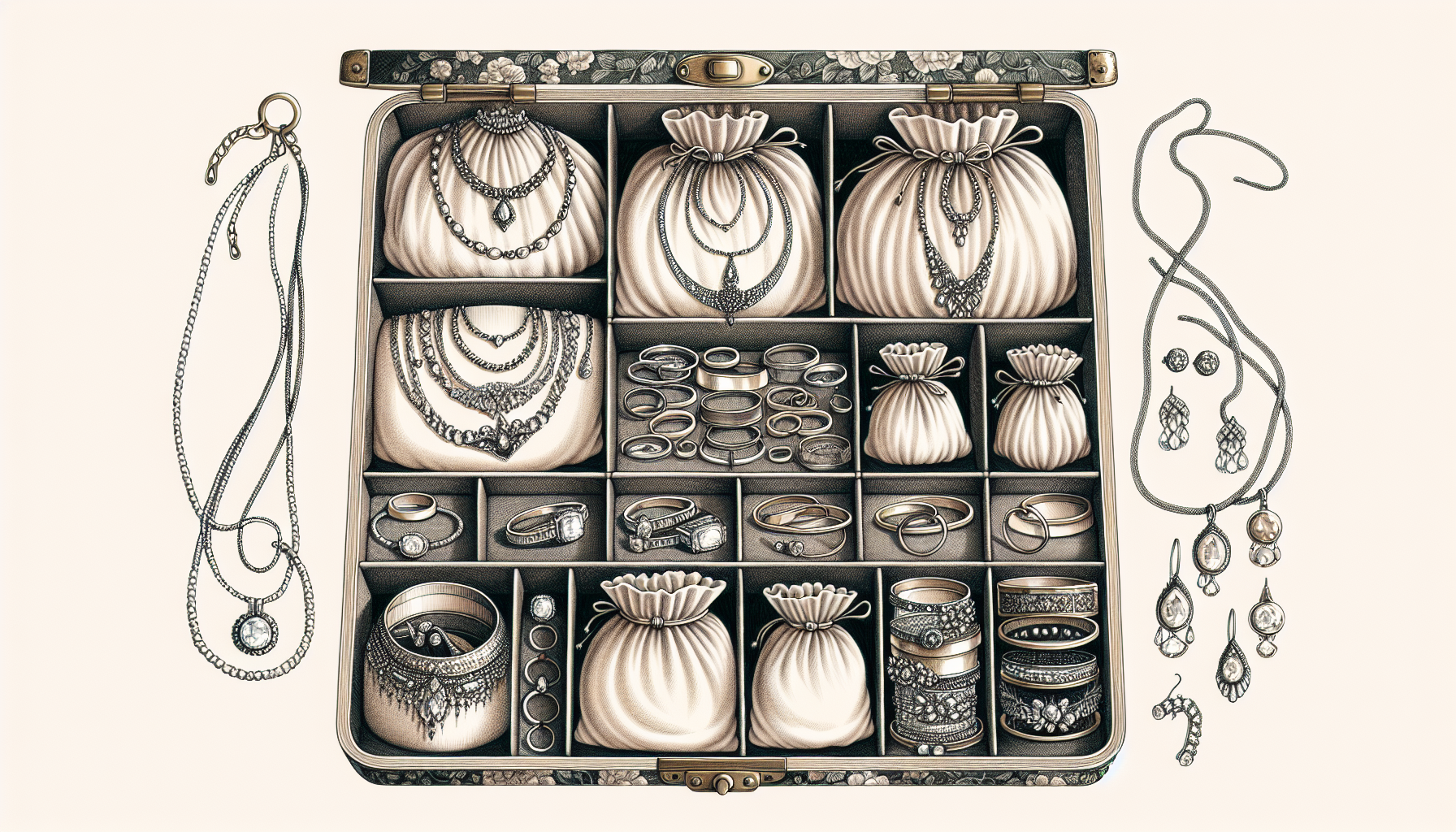 Proper storage of jewellery