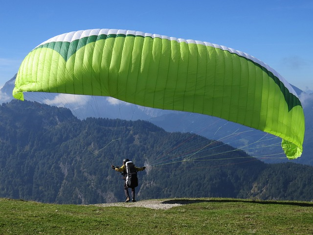 paragliding, sports, flying