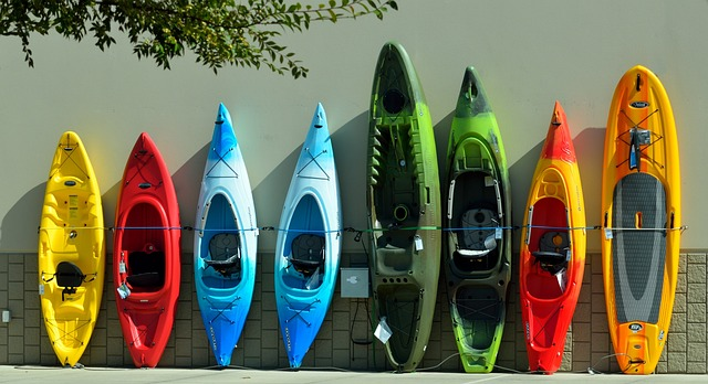 colorful, kayaks, for sale