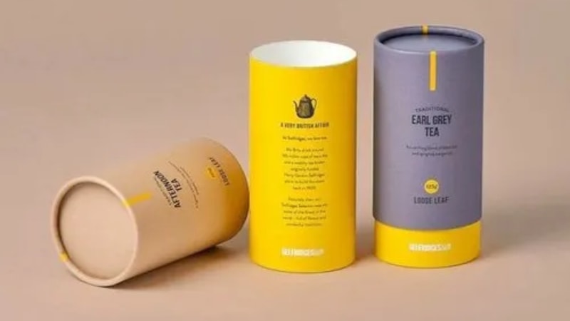 Paper tube packaging for tea