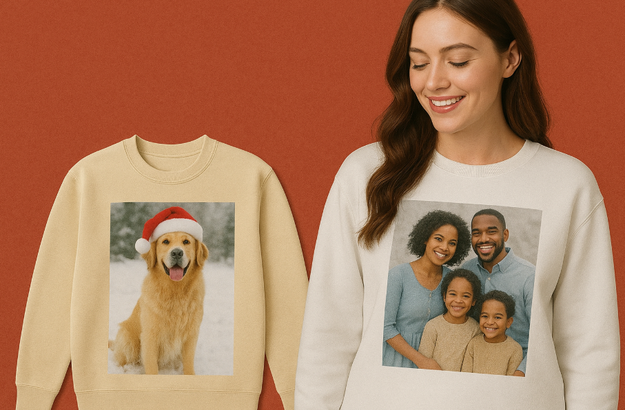 personalized holiday apparel