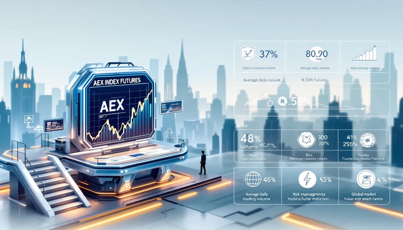 An illustration depicting the risks associated with AEX Index Futures trading in the financial markets.