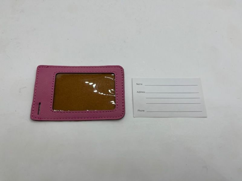 Personal information data card, luggage tag, personal details