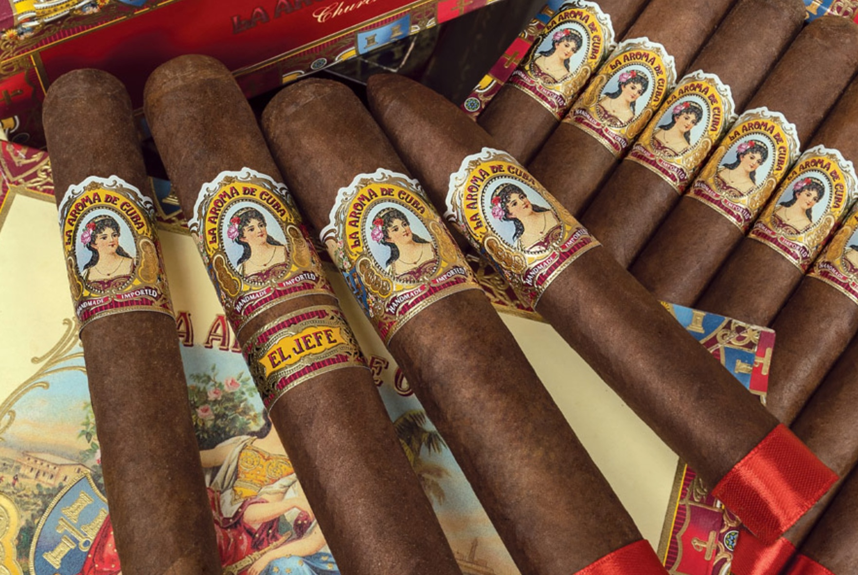 An image of La Aroma de Cuba cigars, known for their rich and distinct taste sensations.