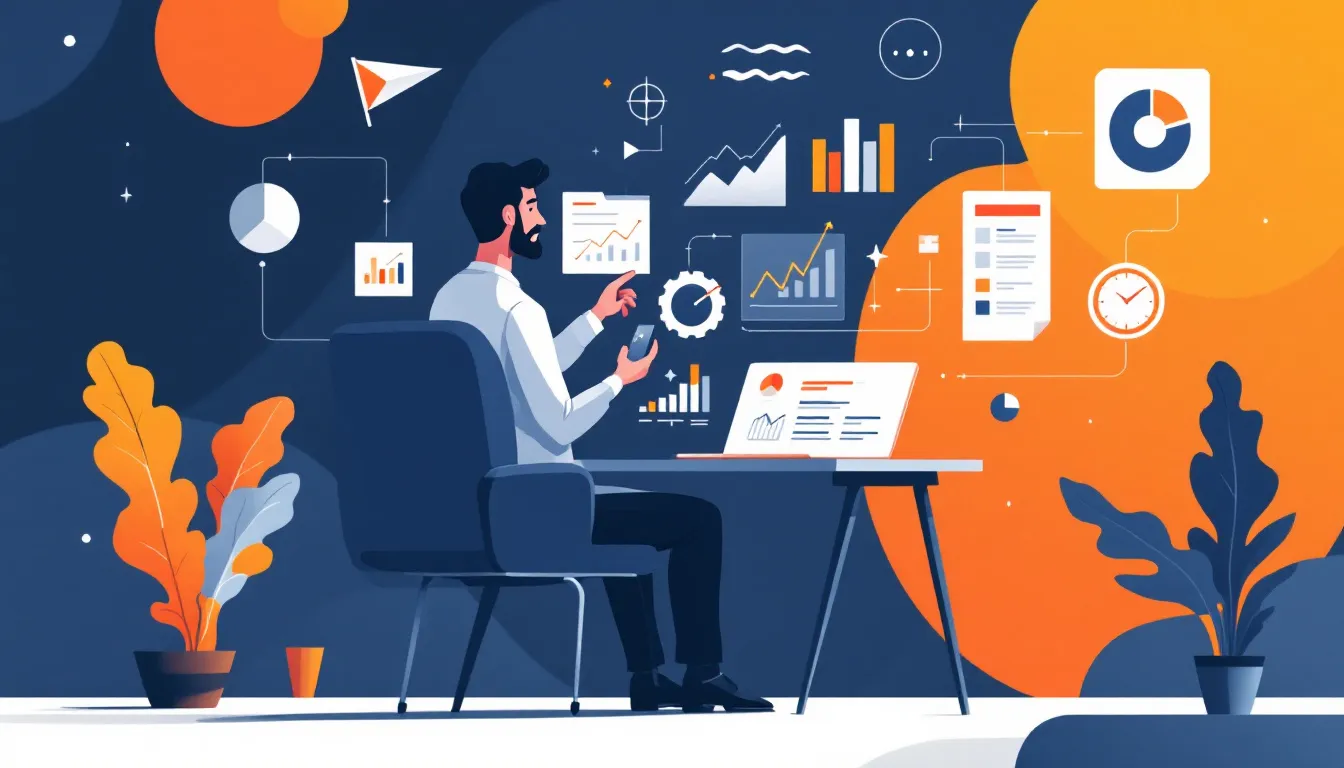 A small business owner analyzing financial data to make informed decisions.