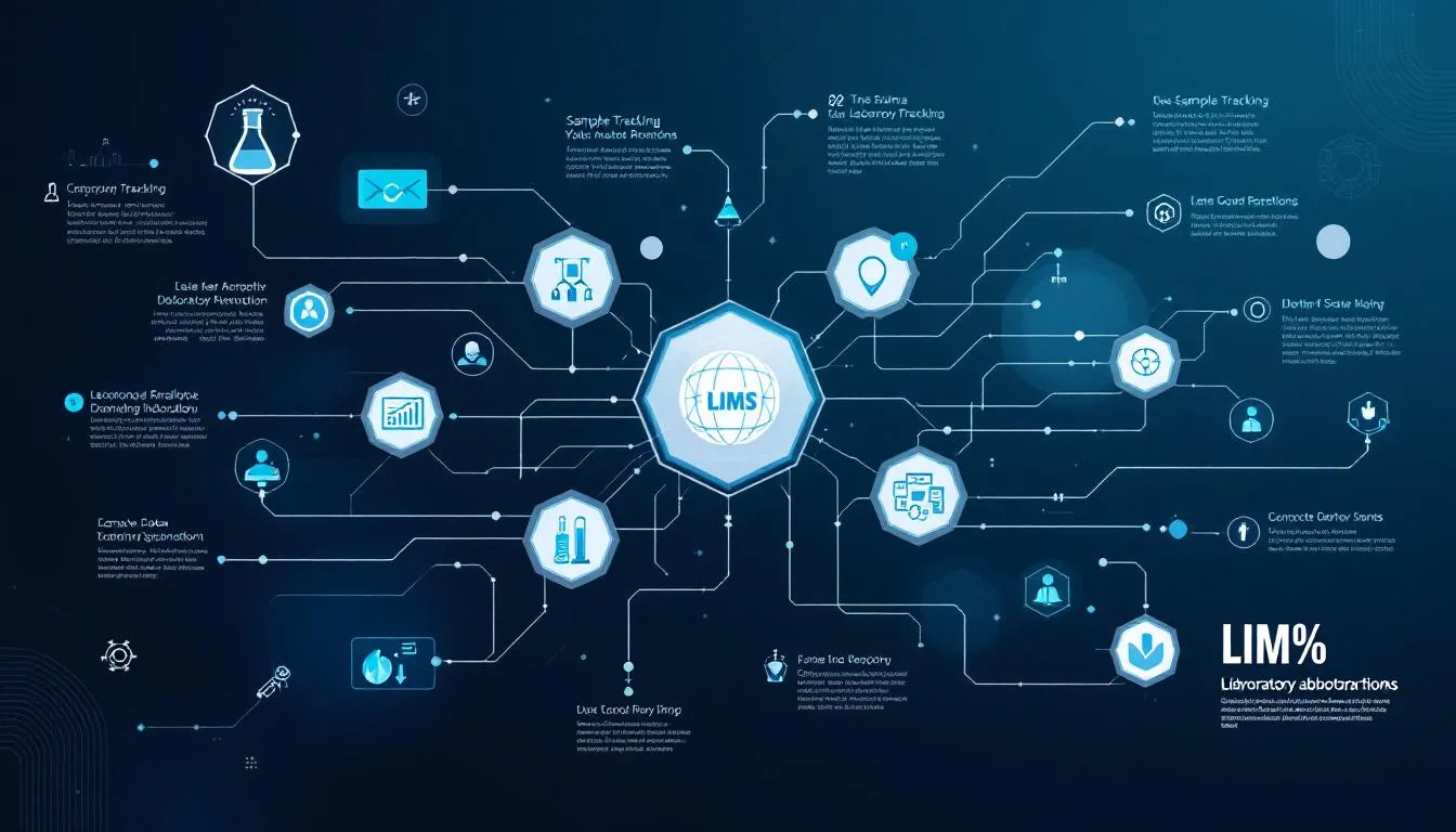 Visual representation of streamlined laboratory workflows using LIMS.