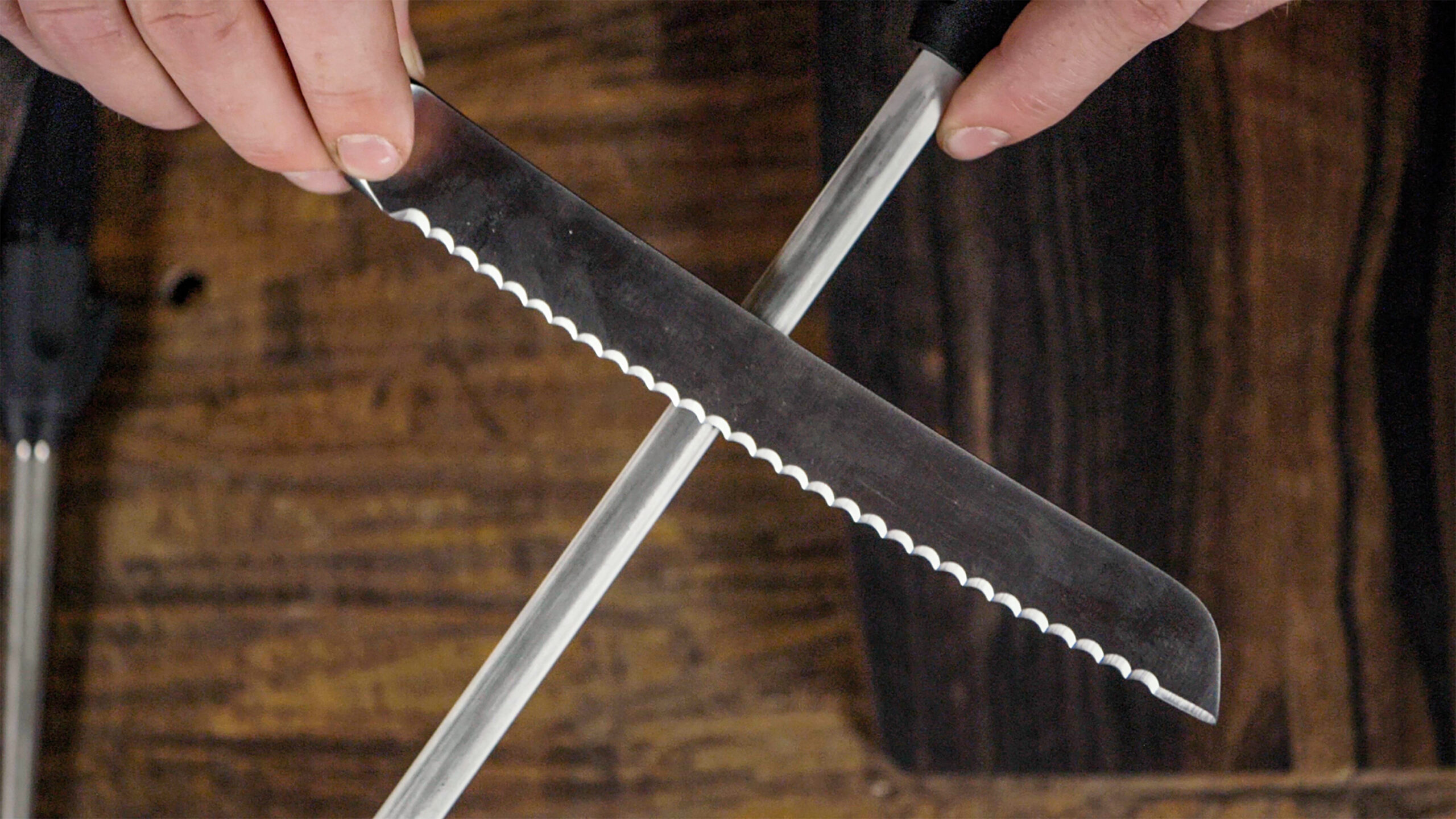 sharpen a serrated knife, serrated edge