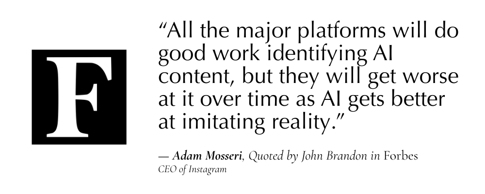 a quote from an industry publication