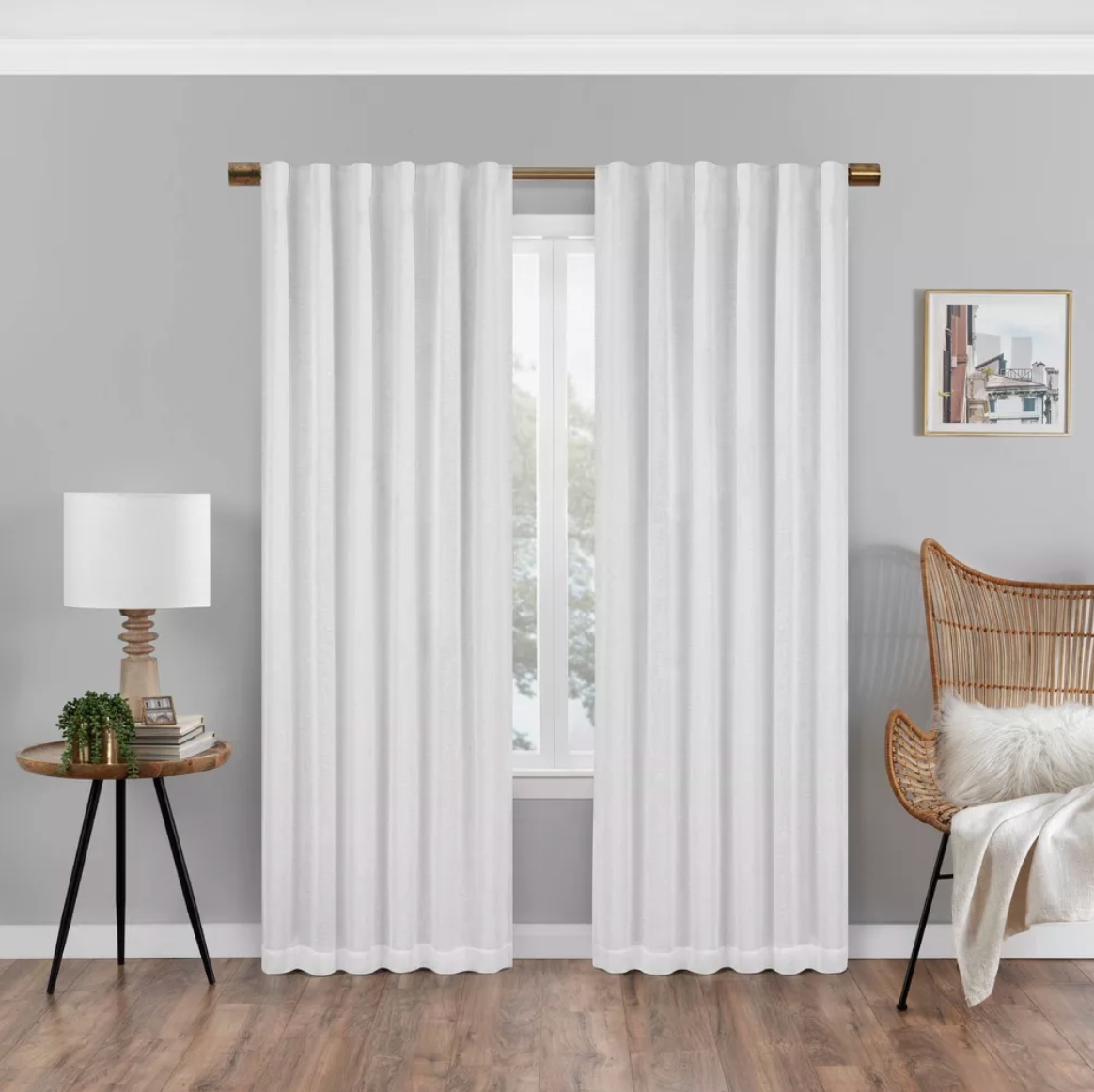 White Blackout Curtains