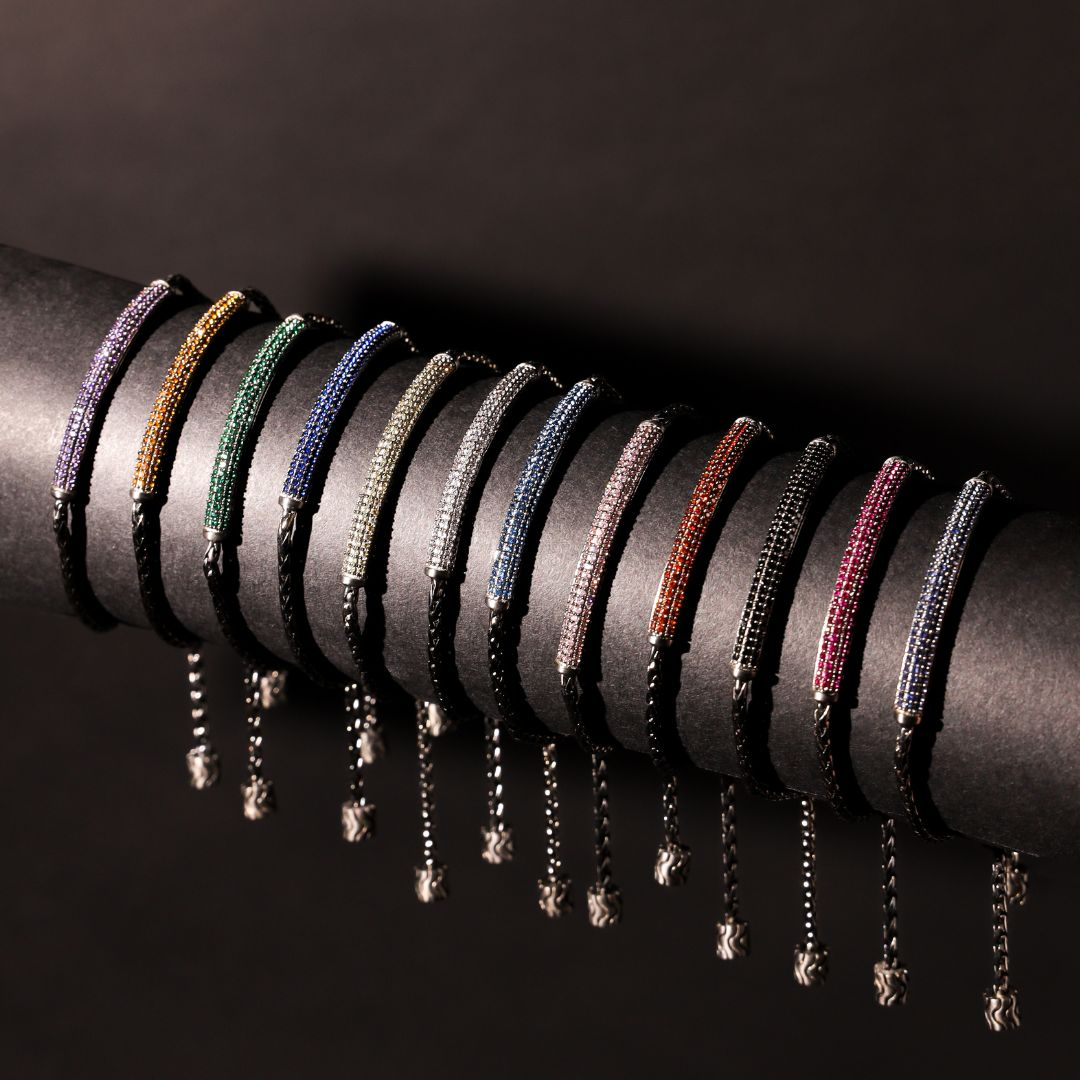 Men's Multi color Jewelry | Birth Stone Bracelet| gender men|BuDhaHomme
