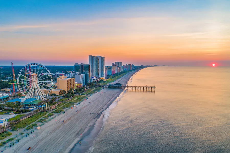 myrtle beach for paddle boarding