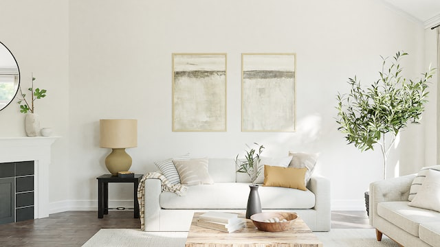 neutral colored living room with tall plant - image credit: https://unsplash.com/photos/EVjqpcn79AM