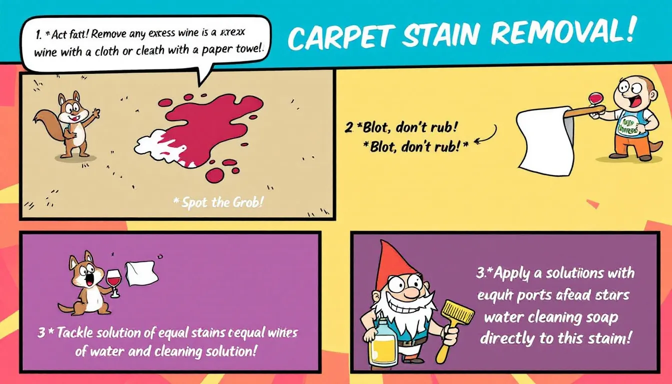 Specialized methods for treating different types of carpet stains.