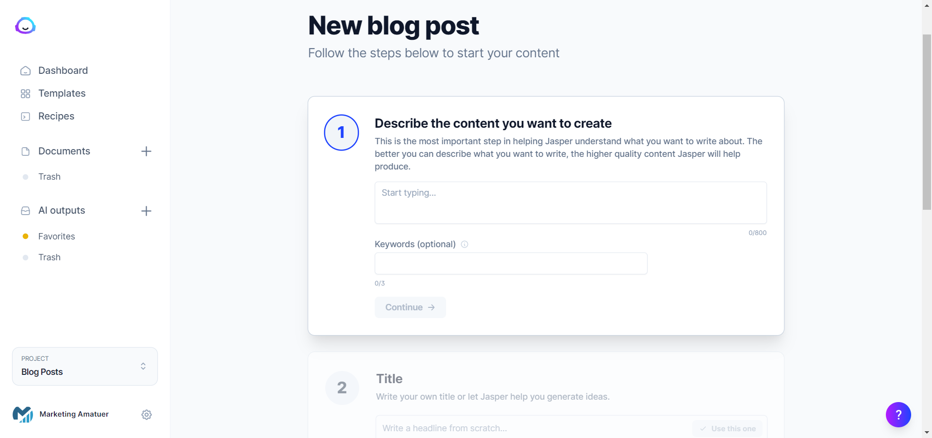 Blog Post Workflow
