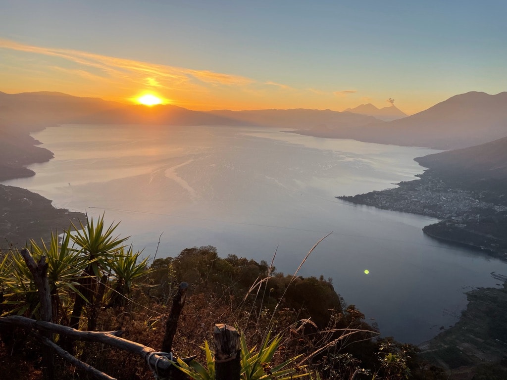 Sunrise overlooking Lake Atitlan, Guatemala