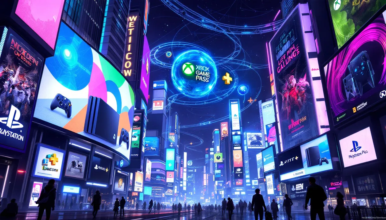 Online-Dienste und Abonnements für Next-Gen Konsolen wie Xbox Game Pass und Playstation Plus.