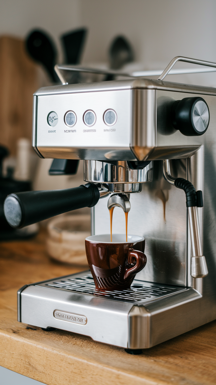 entry level espresso grinder, drip tray, espresso makers