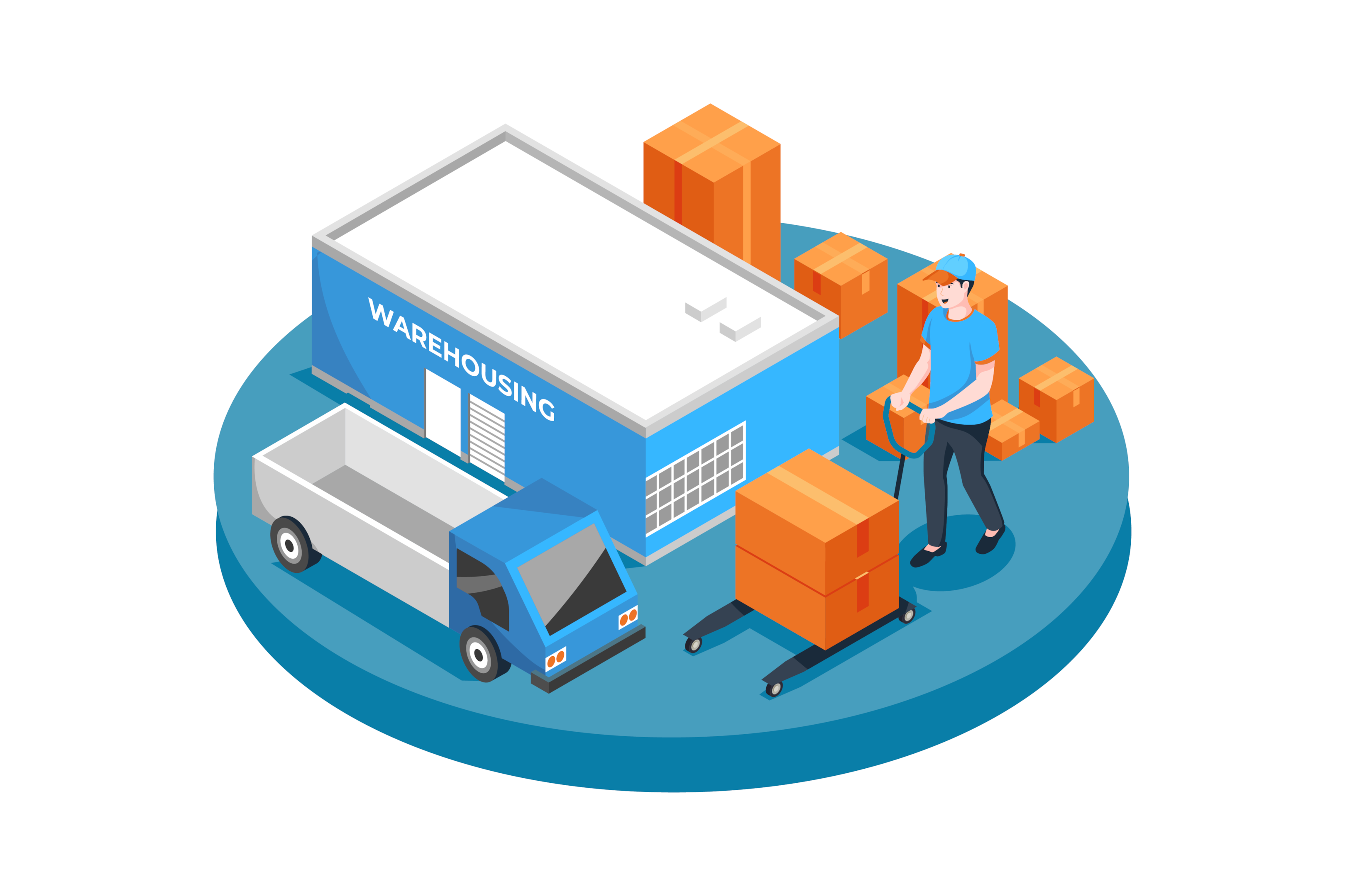 A visual representation of a warehouse layout illustrating warehouse mapping for operational efficiency.