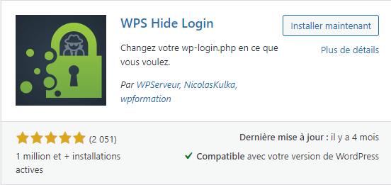 sécurité l'url de connexion WordPress mot de passe contenu hubspot sites web service client hébergement mise à jour hébergeur web