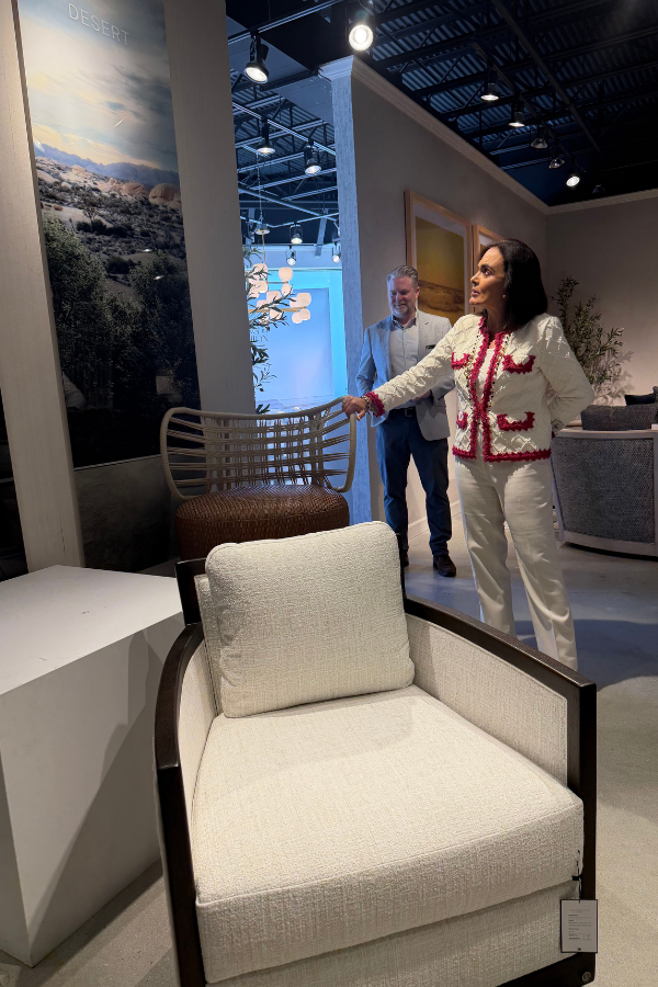 the Adriana Hoyos showroom at High Point Market
