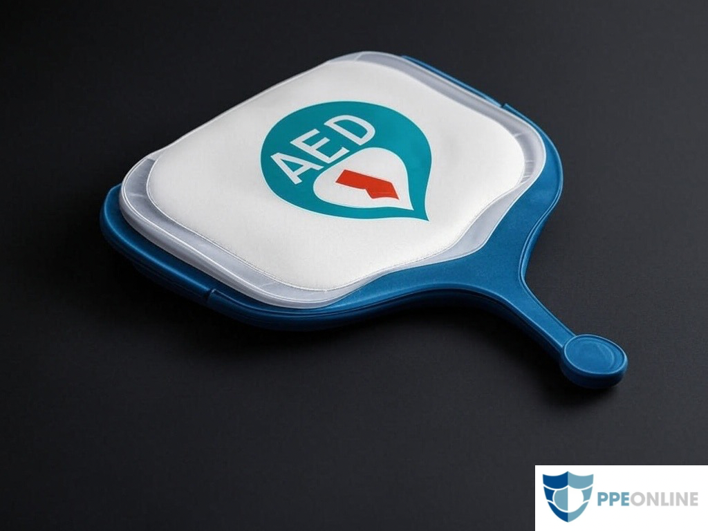 Blue AED pad